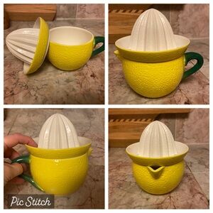 Vintage Goebel Two Piece Ceramic Lemon Squeezer